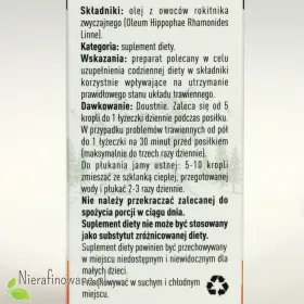 Olej z rokitnika - opis
