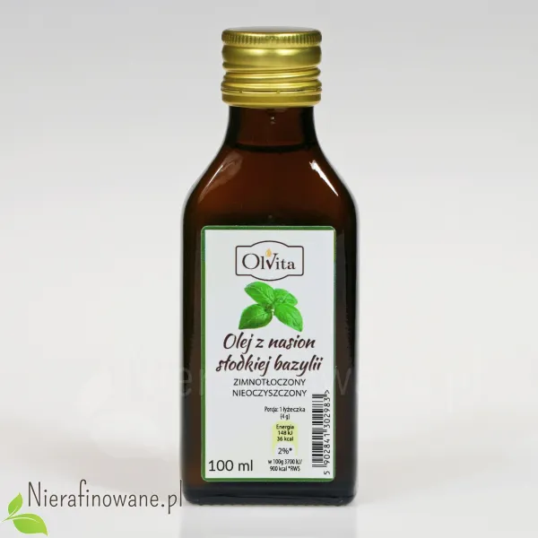 Olej z nasion słodkiej bazylii 100 ml Olej z nasion słodkiej bazylii 100 ml