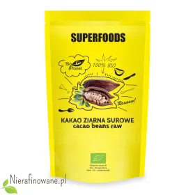 Kakao - ziarna surowe BIO, ekologiczne 200 g