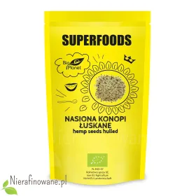 Nasiona konopi BIO, łuskane, ekologiczne 200 g