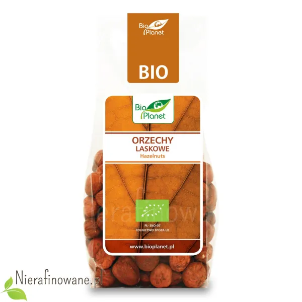 Orzechy Laskowe BIO ekologiczne, Bio Planet 100 g