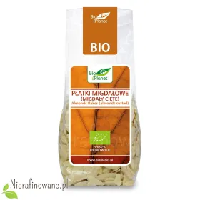 Płatki migdałowe (migdały cięte) ekologiczne, Bio Planet 100 g