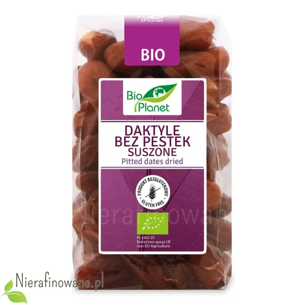 Daktyle bez Pestek Suszone, ekologiczne, Bio Planet