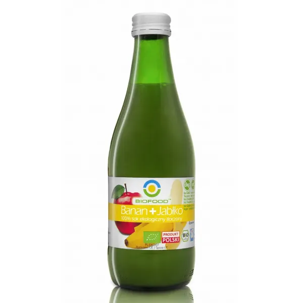 ZERO WASTE Sok Bananowo-Jabłkowy, ekologiczny, NFC, Biofood