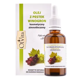 Olej z Pestek Winogron - kosmetyczny, zimnotłoczony Ol'Vita - 50 ml