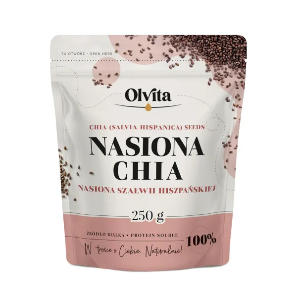 Nasiona Chia - Szałwii Hiszpańskiej, Ol'Vita 250 g