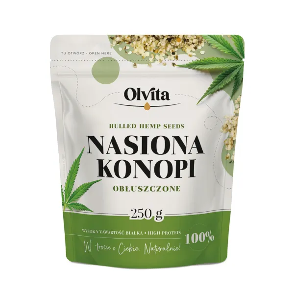 Nasiona Konopi Obłuszczone, Ol'Vita 250 g