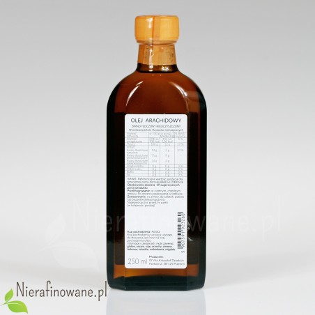 Olej Arachidowy zimnotłoczony, nieoczyszczony - Ol'Vita 250 ml
