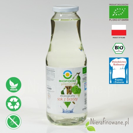 Sok z Brzozy, ekologiczny - Biofood - 1 litr