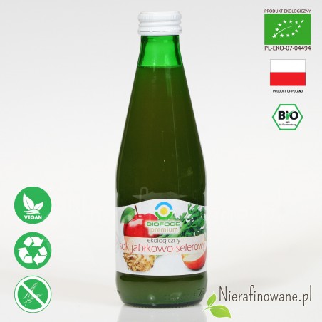 Sok Jabłkowo-Selerowy, ekologiczny, NFC, Biofood