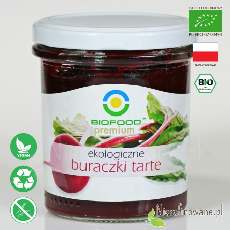 Buraczki Tarte, ekologiczne, Biofood