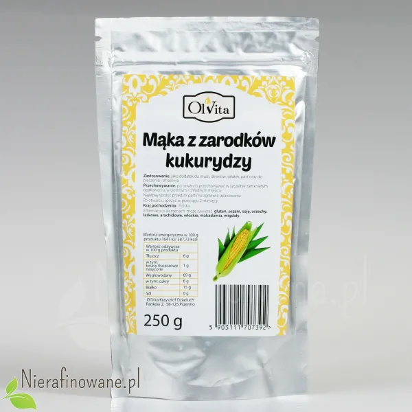 Mąka z Zarodków Kukurydzy - Ol'Vita 250g Mąka z Zarodków Kukurydzy - Ol'Vita 250g