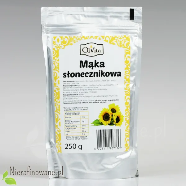 Mąka Słonecznikowa - Ol'Vita 250 g Mąka Słonecznikowa - Ol'Vita 250 g