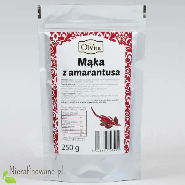 Mąka Amarantusowa - Ol'Vita 250 g Mąka Amarantusowa - Ol'Vita 250 g