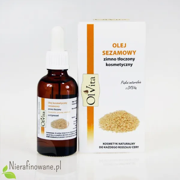 Olej sezamowy zimnotłoczony Ol'Vita - 50 ml Olej sezamowy zimnotłoczony Ol'Vita - 50 ml